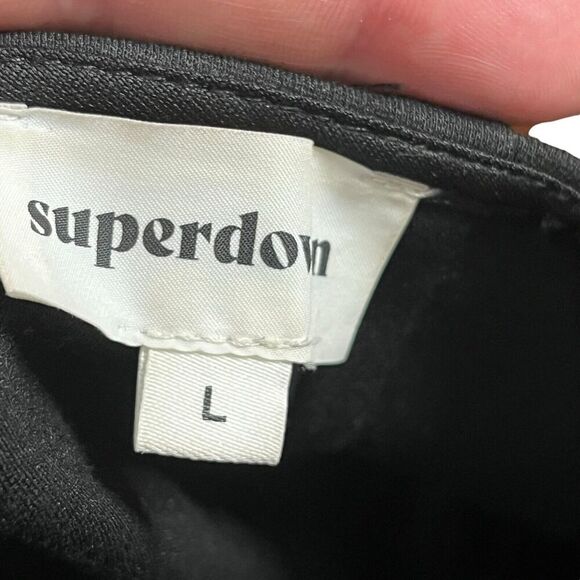 Superdown Stallion Chain Pants Black Slim Fit Trousers Women’s Size Large - Picture 8 of 14